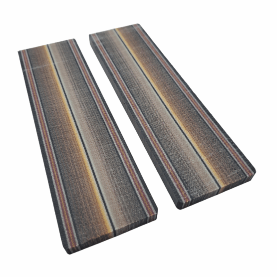 Mocha Blanket Crosscut G-carta Scales *023. Each scale is 5/16" thick and measures approximately 151 x 43 mm.