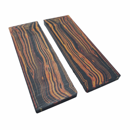 Nightfire Crosscut G-carta Scales *010. Each scale is 5/16" Thick and measures approximately 154 x 50 mm.