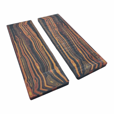 Nightfire Crosscut G-carta Scales *011. Each scale is 1/4" thick and measures approximately 154 x 50 mm.