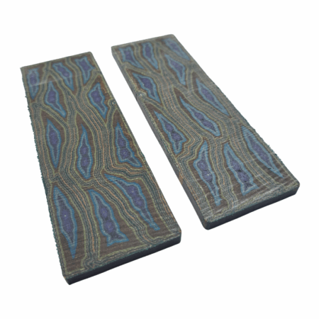 Peacock Crosscut G-carta Scales *006. Each scale is 1/4" Thick and measures approximately 154 x 50 mm.