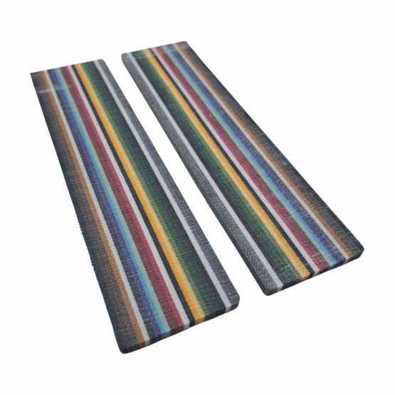 Traditional Mexican Blanket Crosscut G-carta Scales *016. Each scale is 3/16" thick and measures approximately 190 x 47 mm.