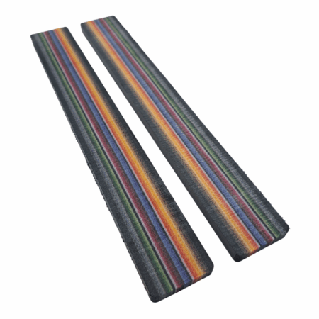 Traditional Mexican Blanket Crosscut G-carta Scales *021. Each scale is 1/4" thick and measures approximately 190 x 25 mm.