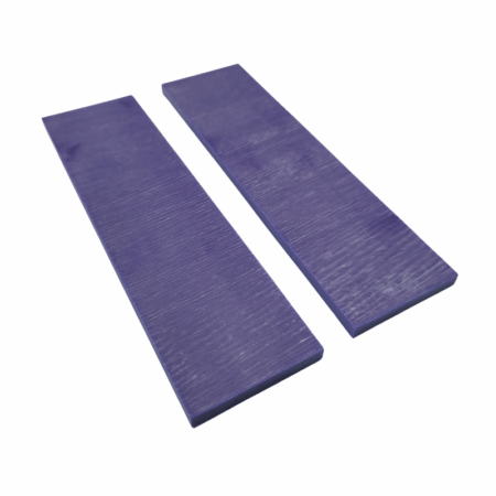 Violet Crosscut Paper G-carta Scales *001. Each scale is 3/16" Thick and measures approximately 136 x 36 mm.