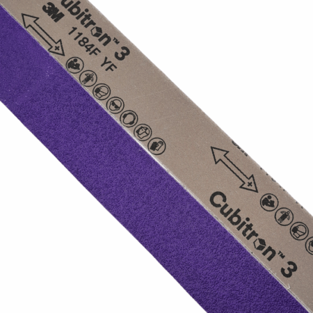 3M Cubitron™ 3 1184F Ceramic Abrasive Belts 2 x 48" (50 x 1220mm) are best suited for aggressive stock removal, and other demanding applications where other belts may fall short.