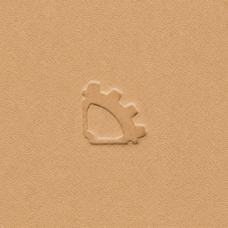 Steampunk Corner Gear Leather Stamp