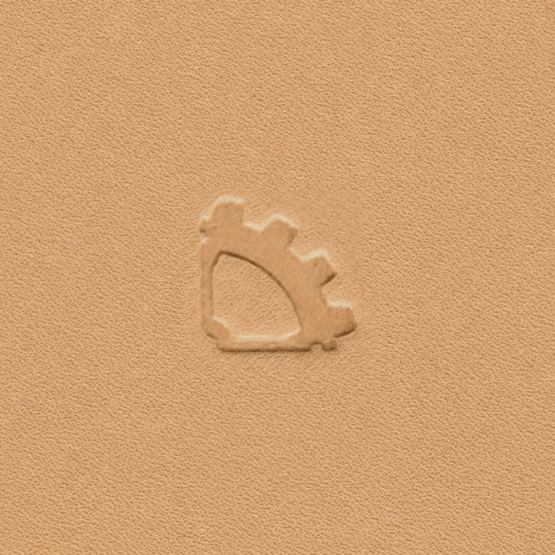 Steampunk Corner Gear Leather Stamp